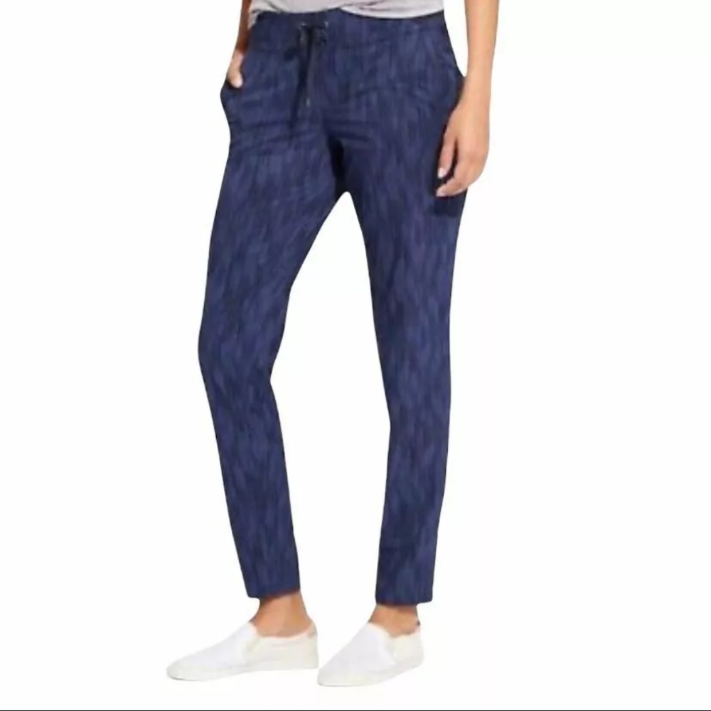 Athleta midtown ankle drawstring pull on pants 10